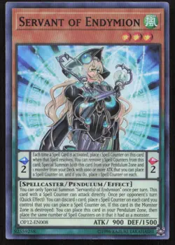 Yu-Gi-Oh TCG #OP12-EN008 Servant of Endymion Super Rare LP - Image 1