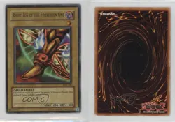 Right Leg of the Forbidden One Exodia YuGiOh Legend of Blue Eyes #LOB-120 2002 - Image 3