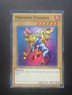 Yu-Gi-Oh Card - PRC1-EN005 - FIREWING PEGASUS (super rare holo) - NM/Mint - Image 1