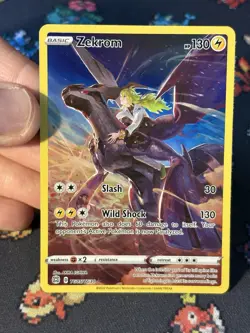 Pokemon Cards Zekrom TG05/TG30 Secret Rare Brilliant Stars - (NM-) - Image 2