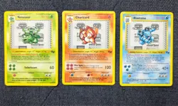 Custom Venusaur, Charizard, & Blastoise Cards - Base set with Gameboy Sprites - Image 1