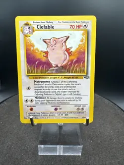 Pokemon TCG Clefable Card 17/64 Jungle Set Non-Holo Rare Unlimited - Image 1