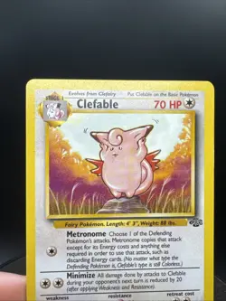 Pokemon TCG Clefable Card 17/64 Jungle Set Non-Holo Rare Unlimited - Image 4