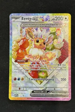 Eevee EX 174 Prismatic Evolutions Black Star Promo Card Holo 🔥 Pokemon - Image 1