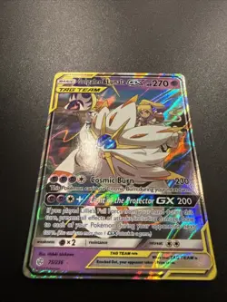 Solgaleo & Lunala GX 75/236 Sm-Cosmic Eclipse Holo Card Near Mint Condition - Image 3