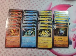 28 Cosmos Holo Pokemon TCG Cards NM Promo Lot S&V Lots Of Swirls - Image 1