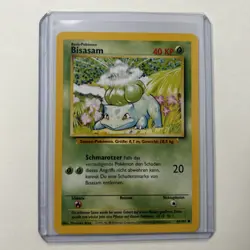 Bulbasaur Bisasam 44/102 1st Edition Base Set German Pokemon Card Mint - Image 1