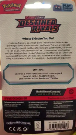 LOT OF 10 Pokemon Destined Rivals FACTORY SEALED Blister Packs Eevee Promo card - Image 2