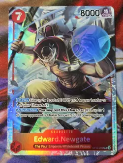 Edward Newgate SR Foil ST15-002 One Piece Card Game The Best Vol. 2 - NM - Image 1
