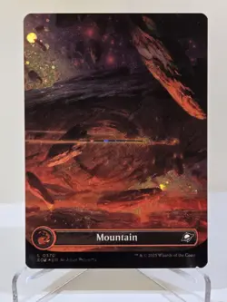MTG Mountain (0370) (Borderless) (Galaxy Foil) Edge of Eternities - Image 1