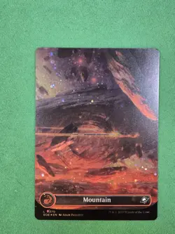 MTG Mountain (0370) (Borderless) (Galaxy Foil) Edge of Eternities - Image 3