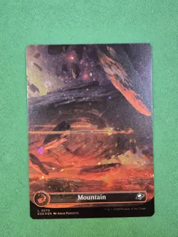 MTG Mountain (0370) (Borderless) (Galaxy Foil) Edge of Eternities - Image 5