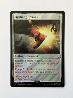 Lightning Greaves (Surge Foil) #349 (NM) Final Fantasy FIC Magic MTG - Image 1
