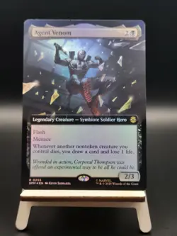 Agent Venom (Extended Art Foil) - #255 - Rare - Marvel's Spider-Man - SPM - Image 1