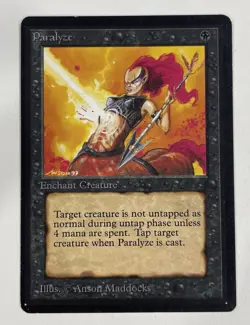 Paralyze Alpha LP Light Play MTG Magic The Gathering A - Image 1