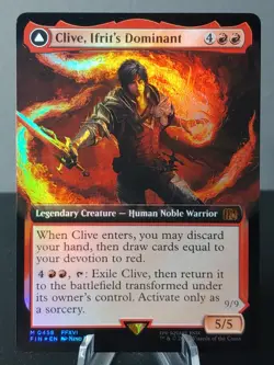 0458 Clive, Ifrit's Dominant Extended Art Foil Magic The Gathering Final Fantasy - Image 1