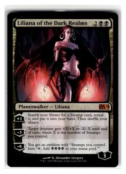 Liliana of the Dark Realms M Planeswalker - Liliana Normal Magic 2014 (M14) #102 - Image 1