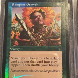 MTG Magic Rampant Growth Foil 7th Edition NM - Image 2