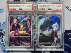Marnie's Morpeko 020/019 Steven's Beldum 019/018 PSA 10 Starter Deck AR Pokemon - Image 1