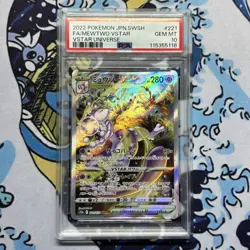 Mewtwo VSTAR 221/172 SAR PSA10 Pokemon Card S12a VSTAR Universe - Image 1