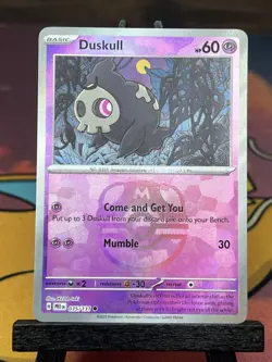 Pokemon TCG Duskull 035/131 Prismatic Evolutions Master Ball Reverse Holo NM - Image 1
