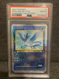 2002 Pokemon Articuno Rev Holo Legendary Collection PSA 8 - Image 1