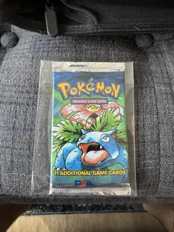 Pokemon Base Set Booster Pack - Venasuar Pack Art - WOTC - Image 1