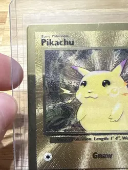 Pikachu 58/102 Gold Metal Promo Pokemon 2021 25th Celebrations UPC - Image 2