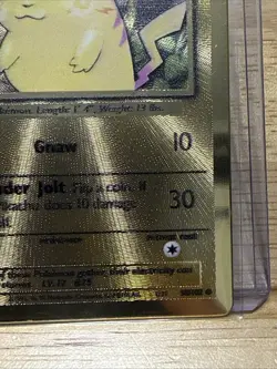 Pikachu 58/102 Gold Metal Promo Pokemon 2021 25th Celebrations UPC - Image 4