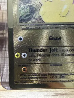 Pikachu 58/102 Gold Metal Promo Pokemon 2021 25th Celebrations UPC - Image 5