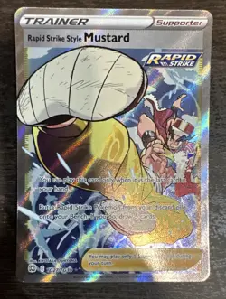 Pokemon TCG Brilliant Stars Trainer Gallery Rapid Strike Style Mustard TG27/TG30 - Image 1