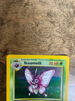 1999 Pokemon TCG Jungle Unlimited Holo #13/64 Venomoth Holographic LP - Image 2