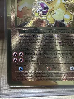 Charizard 4/102 Gold Metal Promo Pokemon 2021 25th Celebrations UPC - Image 4