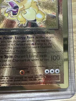 Charizard 4/102 Gold Metal Promo Pokemon 2021 25th Celebrations UPC - Image 5