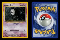 Unown [A] 14/75 Holo Swirl - LP - Neo Discovery, WOTC Pokemon Vintage 2001 - Image 3