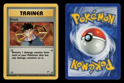 Brock 98/132 - LP - Gym Heroes, WOTC Pokemon Vintage 2000 - Image 3