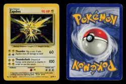 Zapdos 16/102 Holo - MP - Base Set, WOTC Pokemon Vintage 1999 - Image 3
