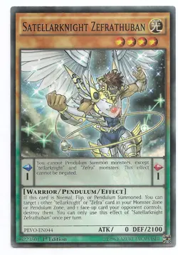 Satellarknight Zefrathuban PEVO-EN044 Super Rare Yu-Gi-Oh Card 1st Edition New - Image 1