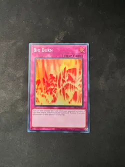 Yugioh Big Burn IOC-EN047 Super Rare Unlimited 25th Anniversary NM - Image 1