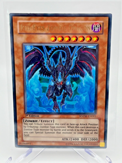 YUGIOH TCG RED-EYES ZOMBIE DRAGON SDZW-EN001 ULTRA 1ST EDITION Never Played! - Image 1