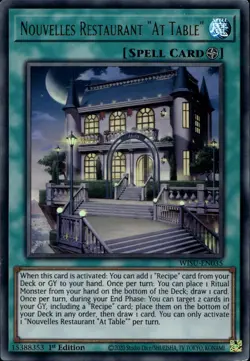 Nouvelles Restaurant "At Table" 1st Ed Ultra Rare WISU-EN035 Yu-Gi-Oh! - Image 1