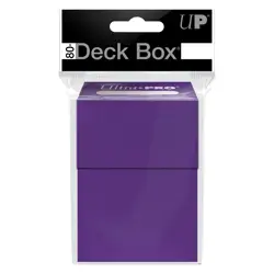 Ultra Pro PURPLE 80+ DECK BOX Standard Small Card Holder game storage case ccg - Image 2