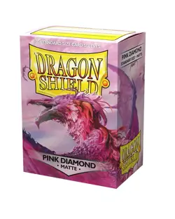 100 DRAGON SHIELD MATTE PINK DIAMOND STANDARD SIZE Card Sleeves deck protector - Image 4