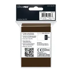 50 ULTRA PRO GLOSS BROWN STANDARD SIZE DECK PROTECTOR Card Sleeves mtg ccg tcg - Image 3