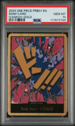 2024 ONE PIECE PRB01-PREM BOOSTER -ONE PIECE CARD THE BEST- DON!! CARD PSA 10 - Image 1
