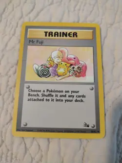 Pokemon TCG 1999 WOTC Fossil Set Trading Card -- Trainer Mr. Fuji 58/62 - Image 1
