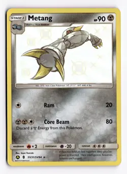 Metang SV31/SV94 Shiny Vault Holo - Hidden Fates Pokemon Card - Near Mint - Image 1