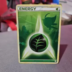 Grass Energy (Celebi) Pokemon TCG Heartgold Soulsilver Common Card #115/123 MP - Image 1