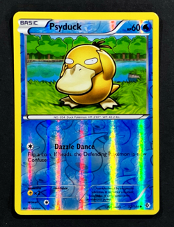 2012 Pokemon PSYDUCK Boundaries Crossed REVERSE HOLO Black & White Card 32/149 - Image 1