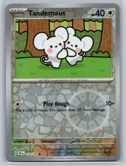 Tandemaus #157/191 SV08: Surging Sparks Reverse Holo Common - Pokemon Cards G30 - Image 1